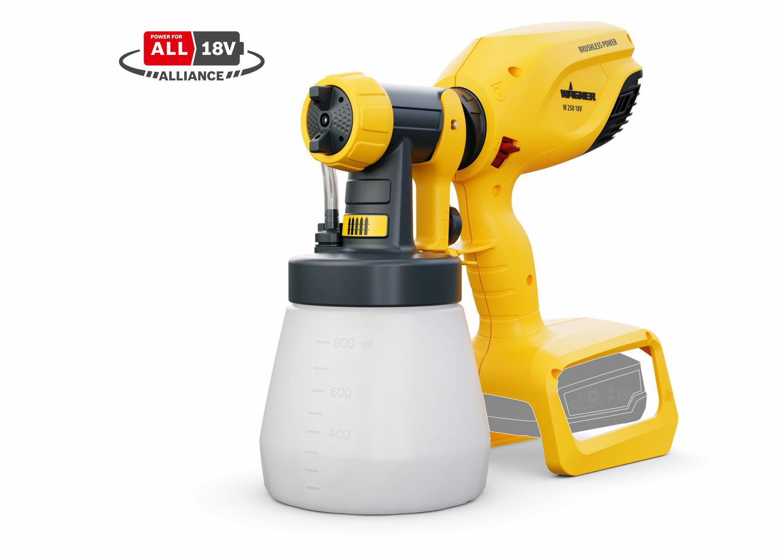 W250 18V Wood&amp;Metal Sprayer